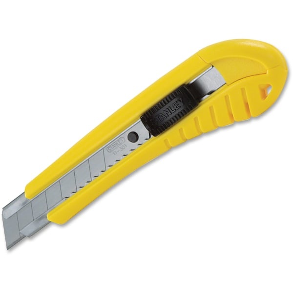 slide 1 of 1, STANLEY Quickpoint Standard Snap-Off Knife, 18mm, 1 ct