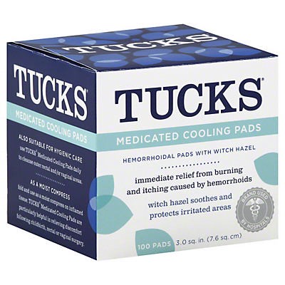 slide 1 of 4, Tucks Medicated Cooling Pads, 100 ct