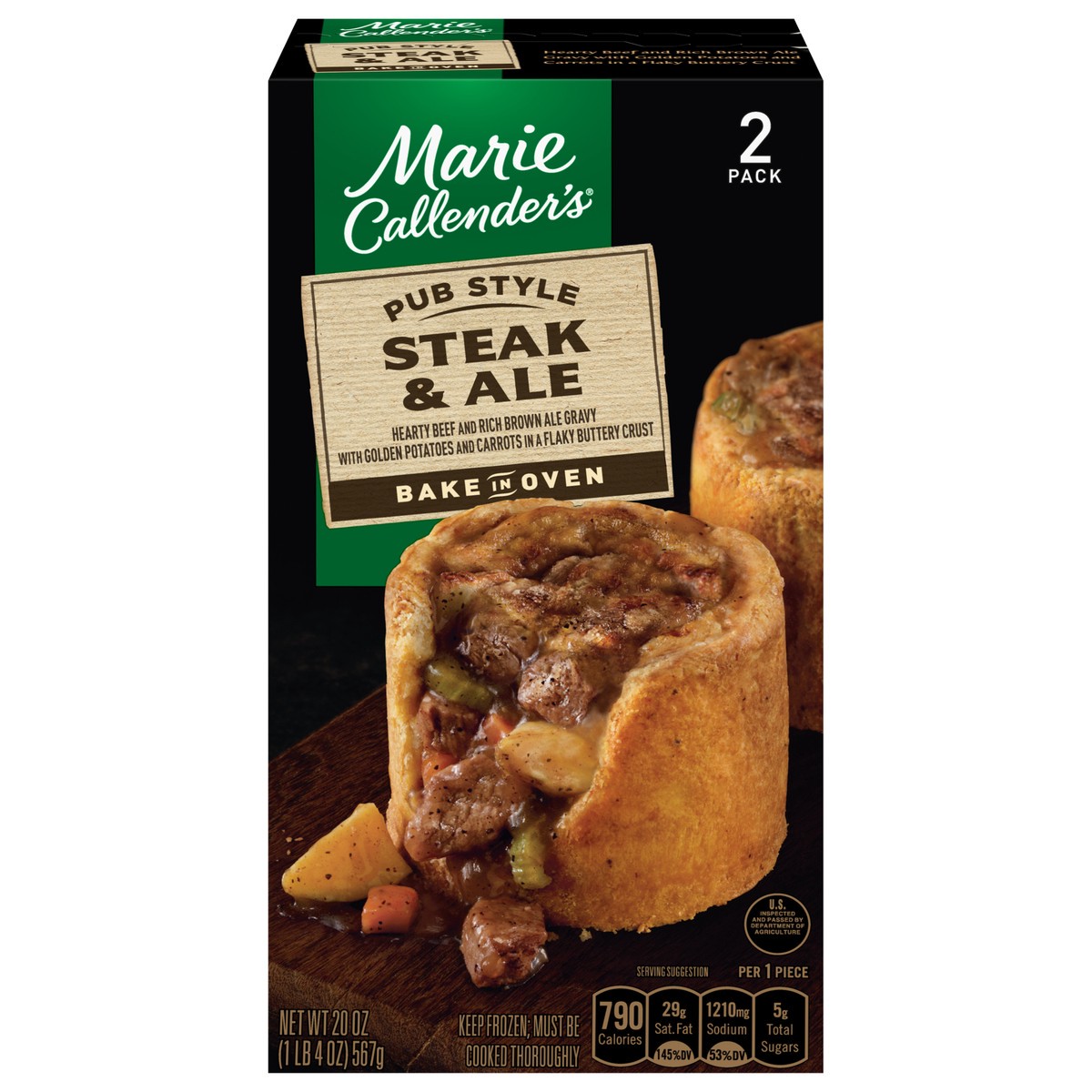 slide 1 of 5, Marie Callender's Pub Style Steak & Ale 2 ea, 2 ct