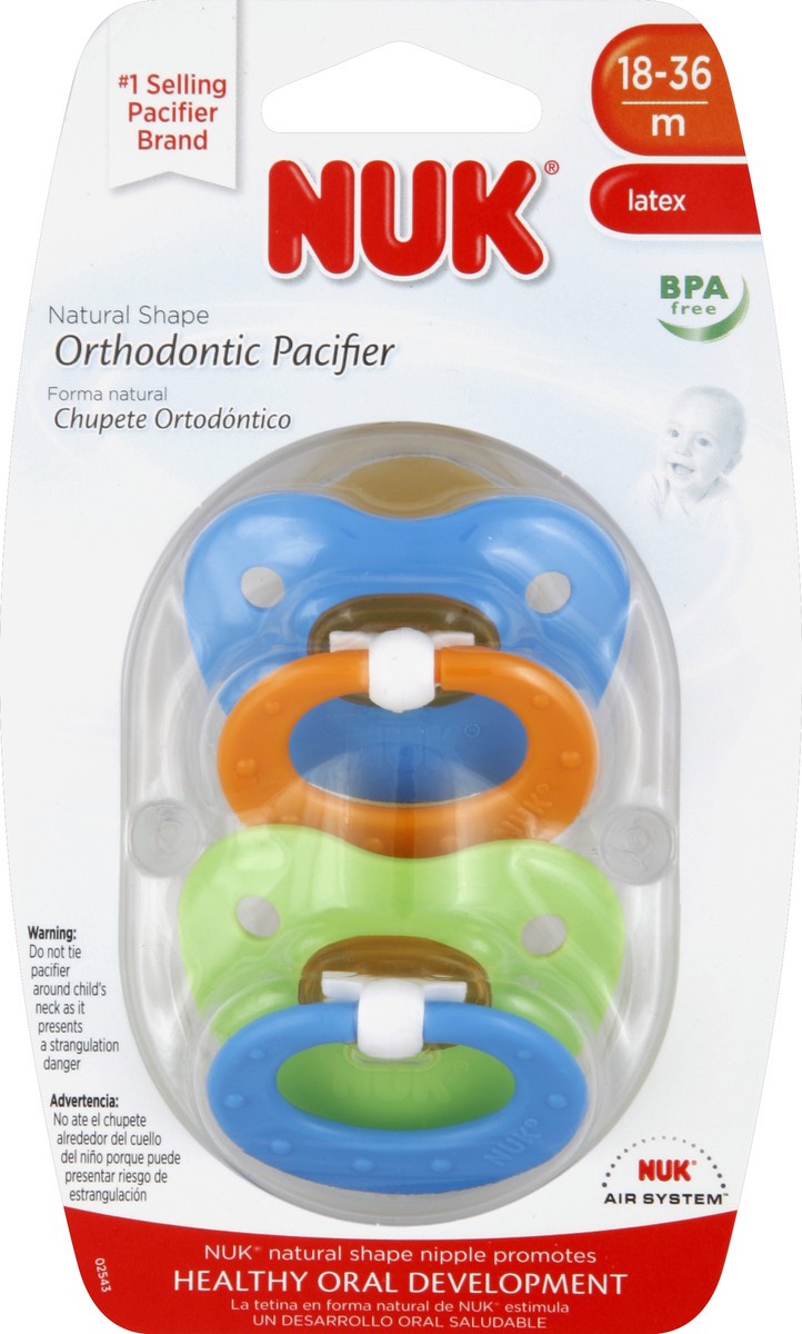 slide 1 of 6, Nuk Size 3 Pacifier Fashion Exer, 2 ct