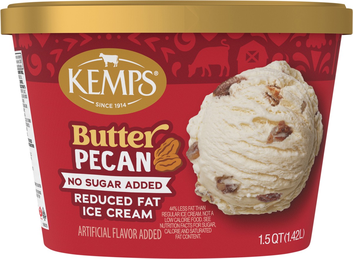 slide 7 of 14, Kemps No Sugar Added Old Fashioned Butter Pecan Reduced Fat Ice Cream, 1.5 qt