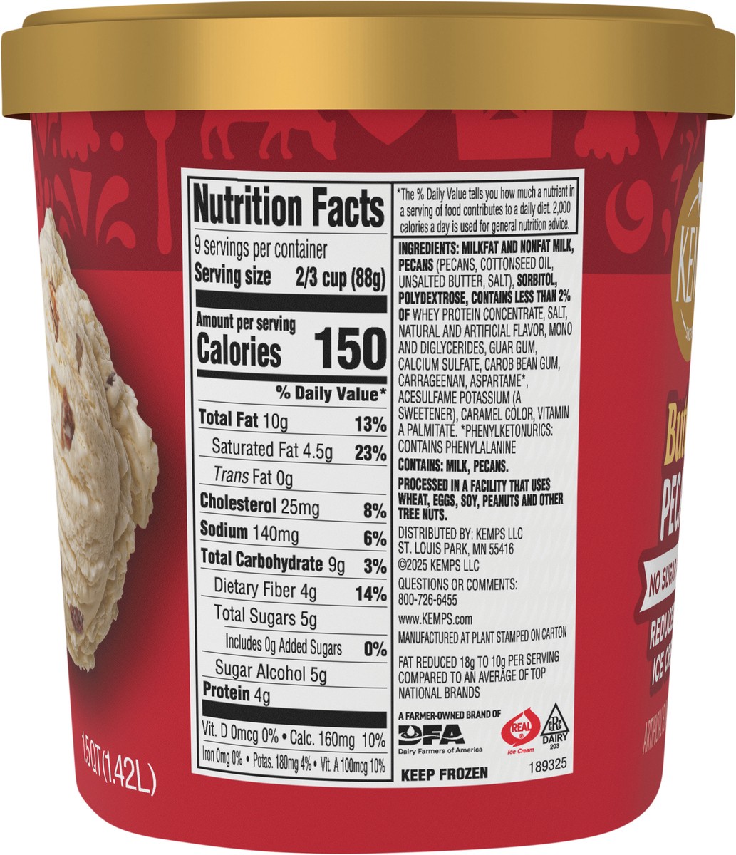 slide 2 of 14, Kemps No Sugar Added Old Fashioned Butter Pecan Reduced Fat Ice Cream, 1.5 qt