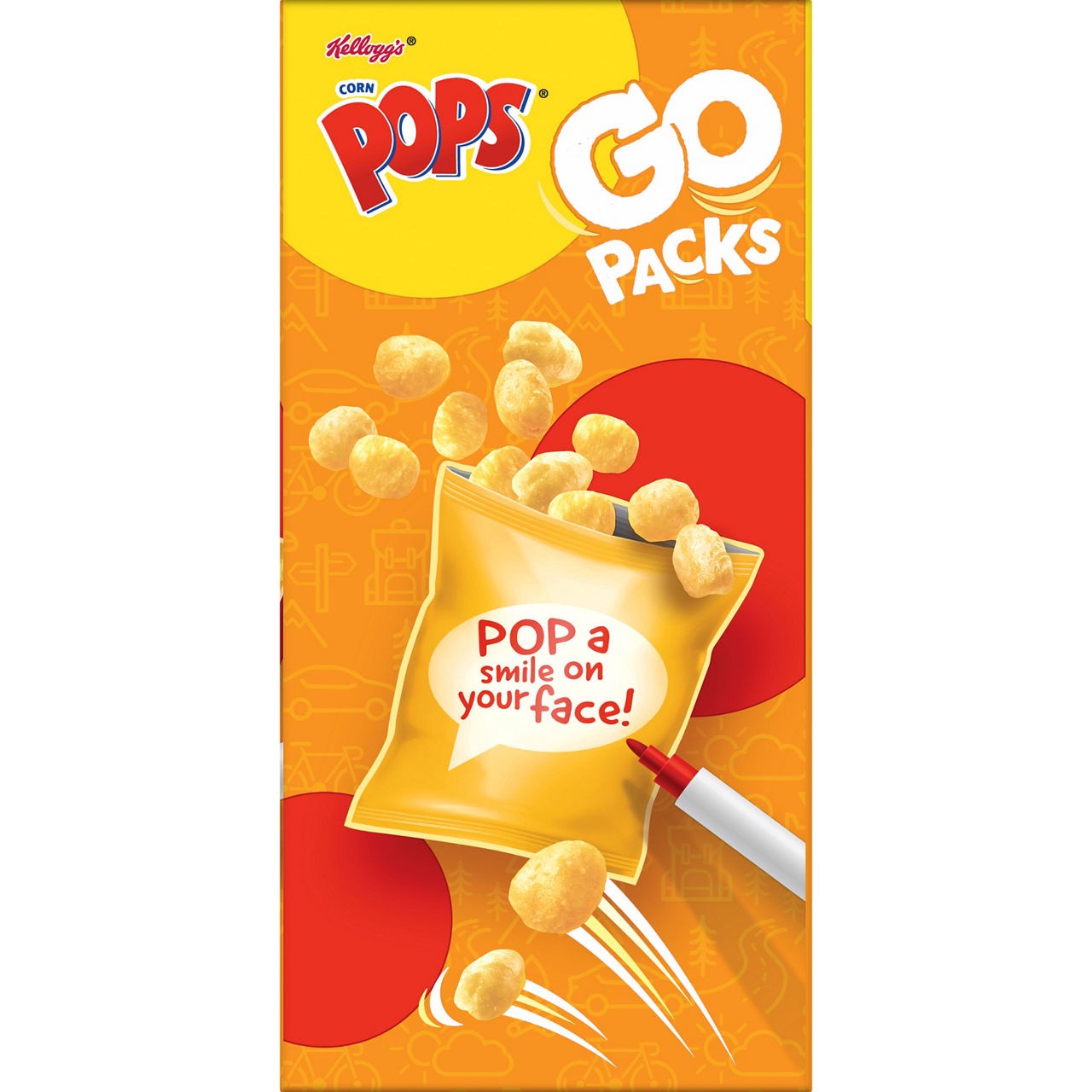 slide 4 of 8, Froot Loops Kellogg's Corn Pops Go Packs Cereal, Kids Snacks, Lunch Snacks, Original, 9.5oz Box (10 Pouches), 9.5 oz