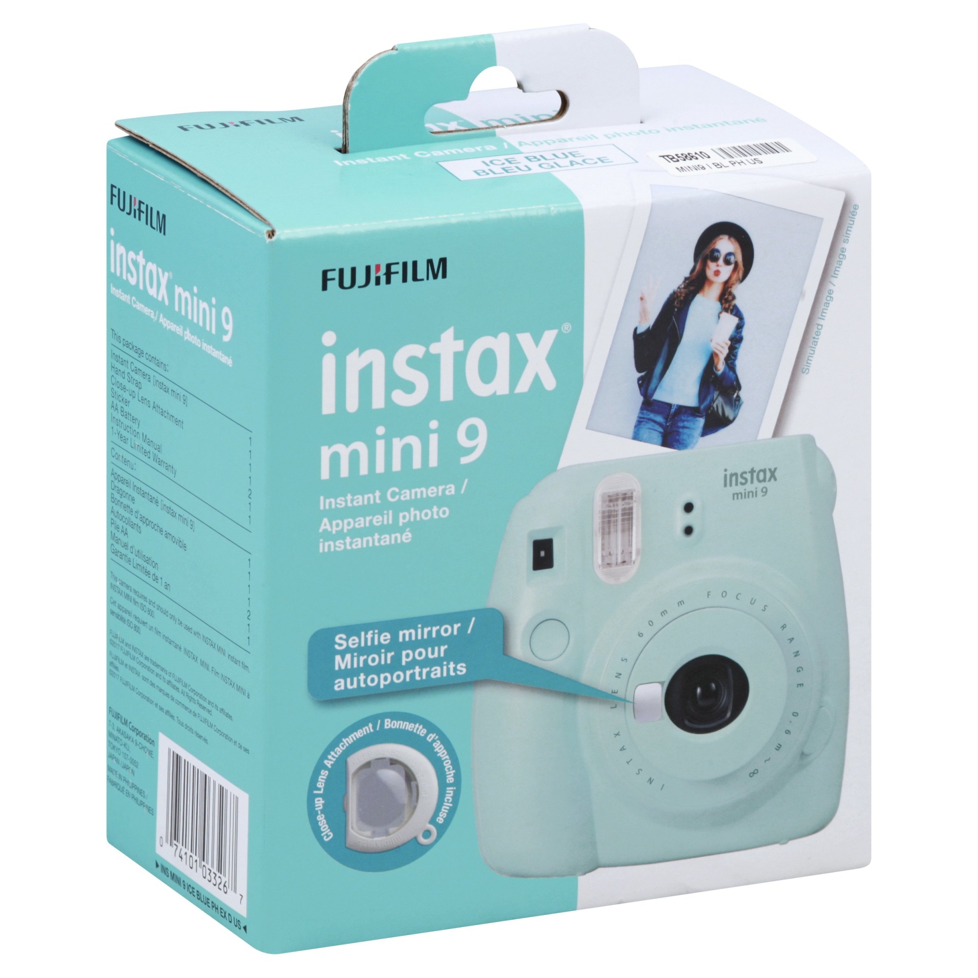 slide 1 of 1, Fujifilm Instax Mini 9 Camera - Ice Blue (16550643), 1 ct