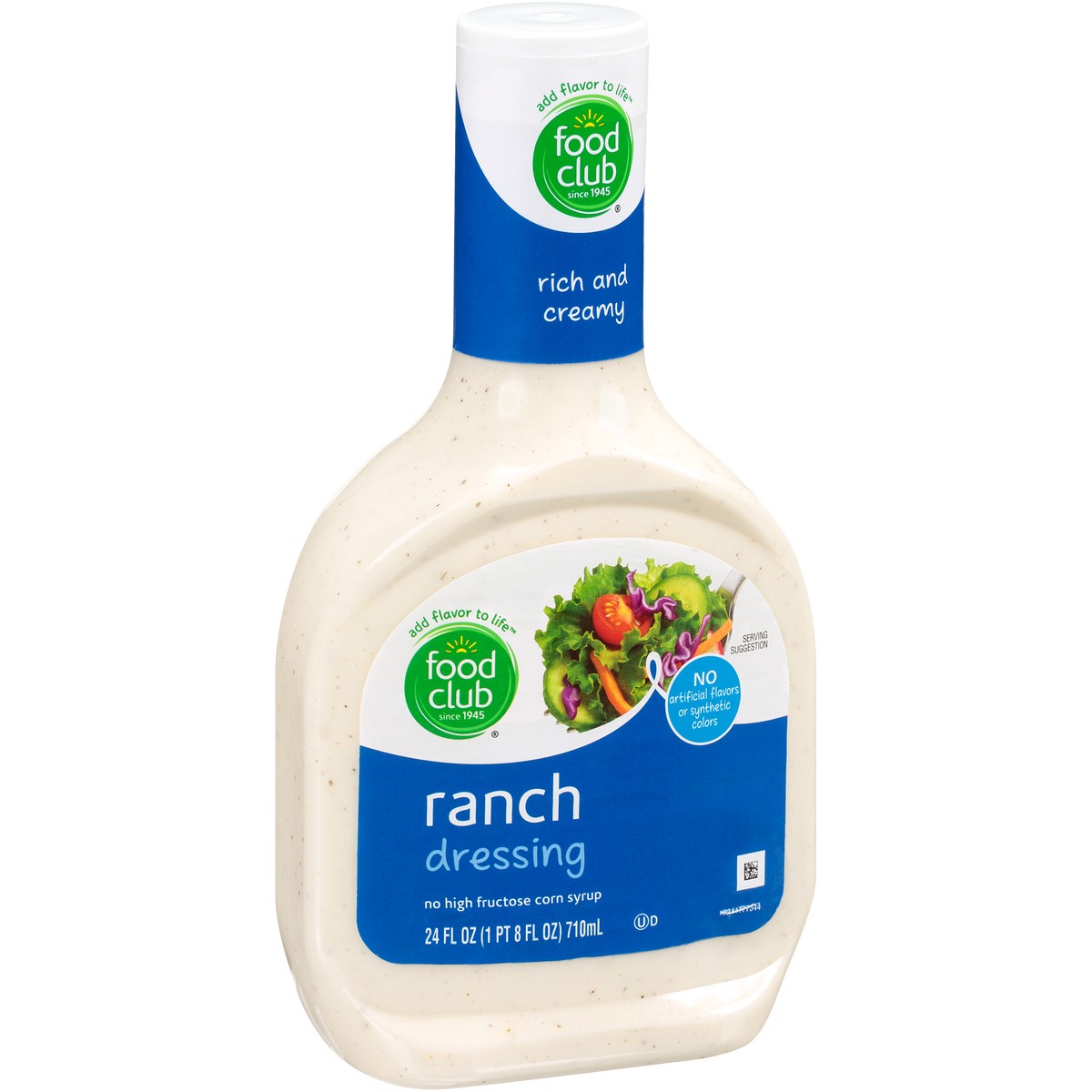 slide 9 of 9, Food Club Ranch Dressing, 24 fl oz