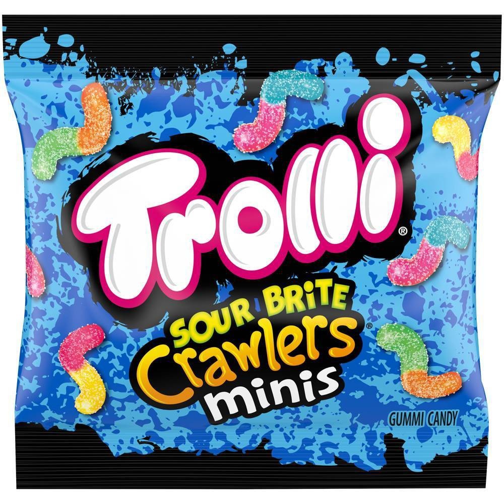 slide 3 of 3, Trolli Sour Brite Crawlers Halloween Minis, 9.6 oz