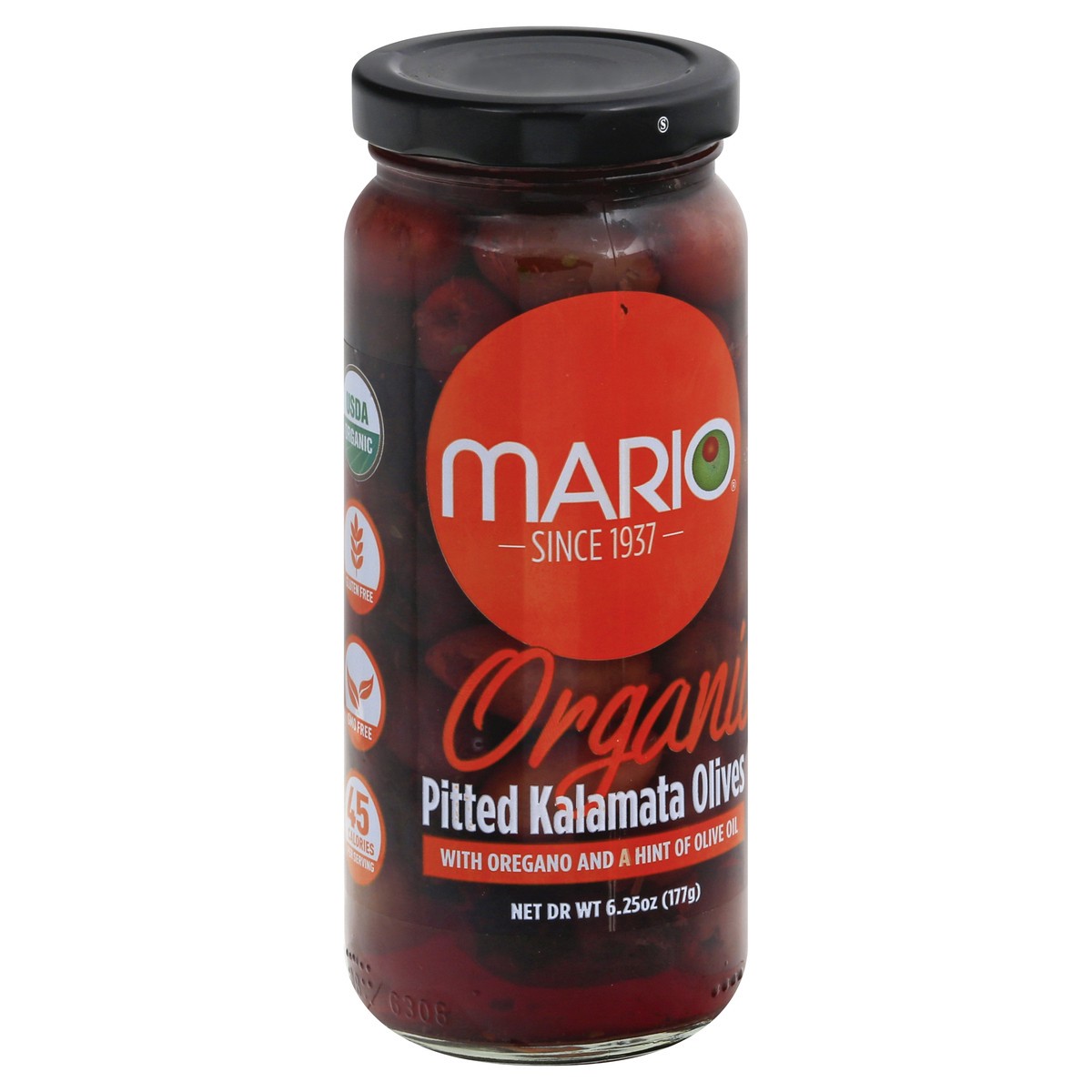 slide 6 of 9, Mario Organic Pitted Kalamata Olives 6.25 oz, 6.25 oz