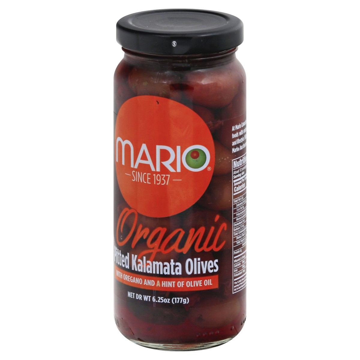 slide 5 of 9, Mario Organic Pitted Kalamata Olives 6.25 oz, 6.25 oz