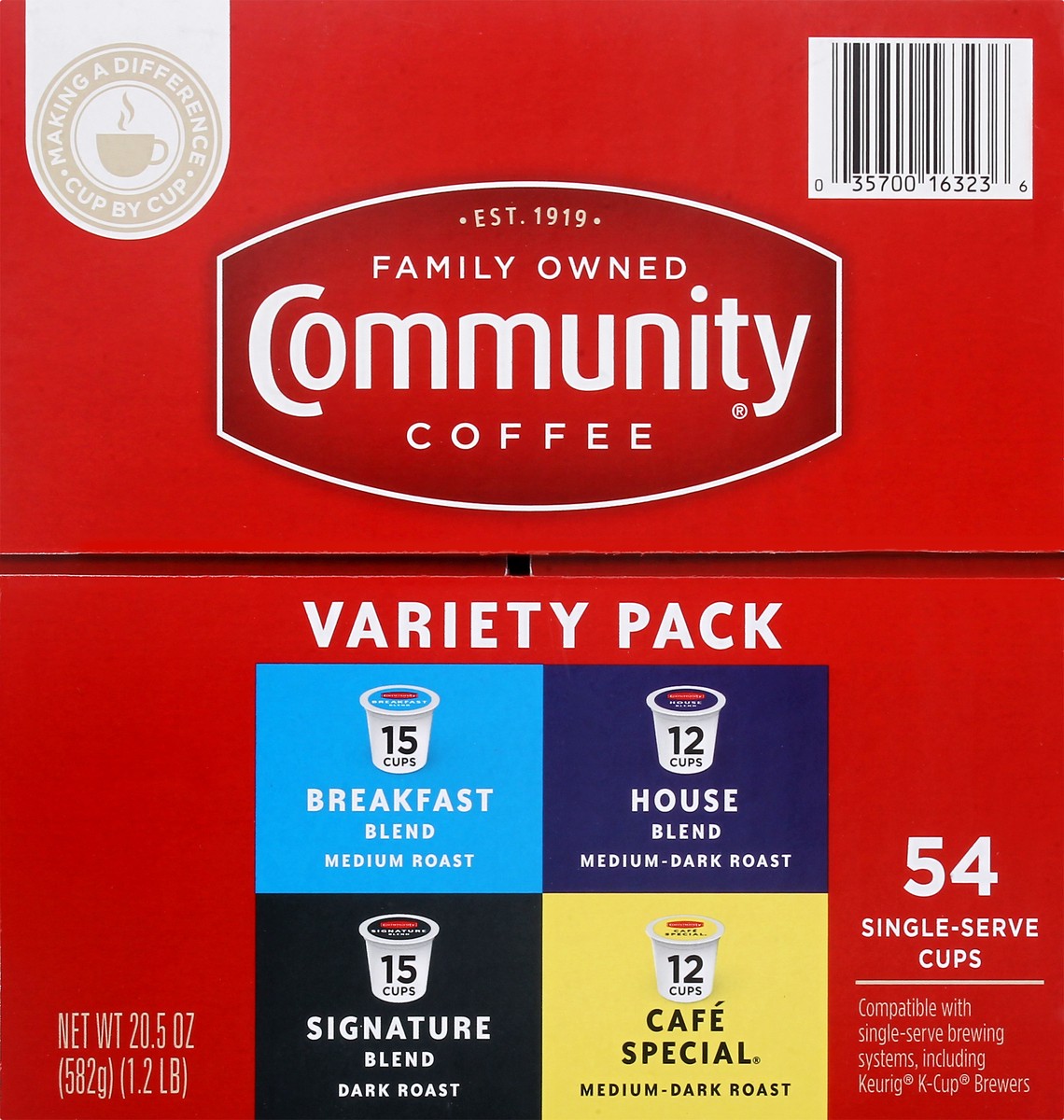 slide 2 of 12, Community Coffee Variety Pack - 54 ct, 54 ct