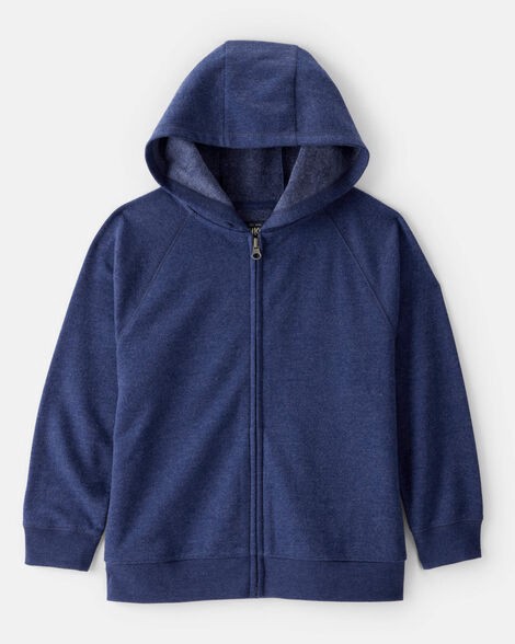 slide 1 of 2, Boys Zip-Up Hoodie - Navy Navy 14, 1 ct