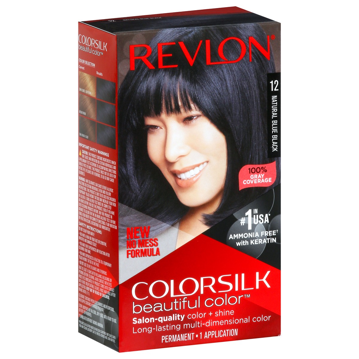 slide 8 of 9, Revlon Colorsilk Blu Black, 1 ct