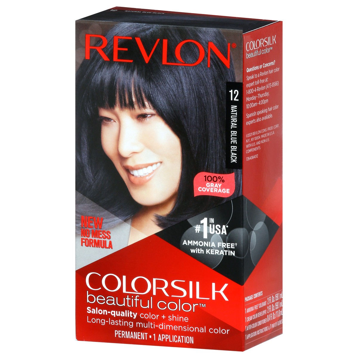 slide 3 of 9, Revlon Colorsilk Blu Black, 1 ct