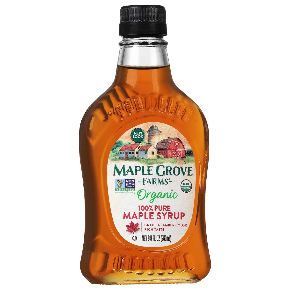 slide 10 of 10, Maple Grove Farms Up Country Dark Amber Syrup, 8.5 fl oz