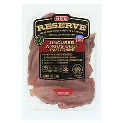 H-E-B Reserve Uncured Angus Beef Pastrami Lunch Meat