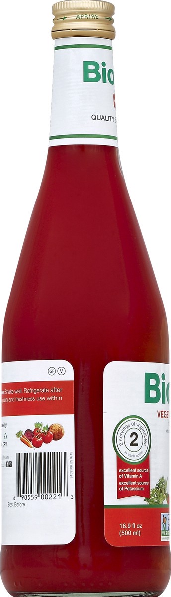 slide 3 of 4, Biotta Vegetable Juice, 16.9 oz