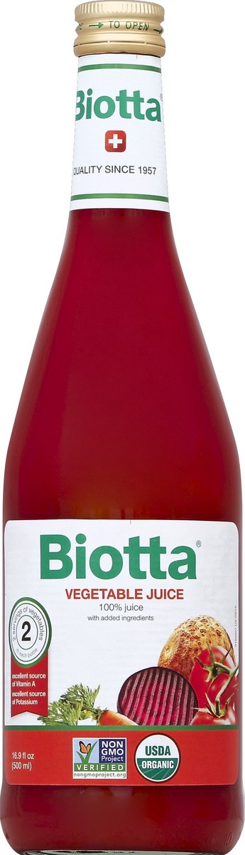 slide 4 of 4, Biotta Vegetable Juice, 16.9 oz