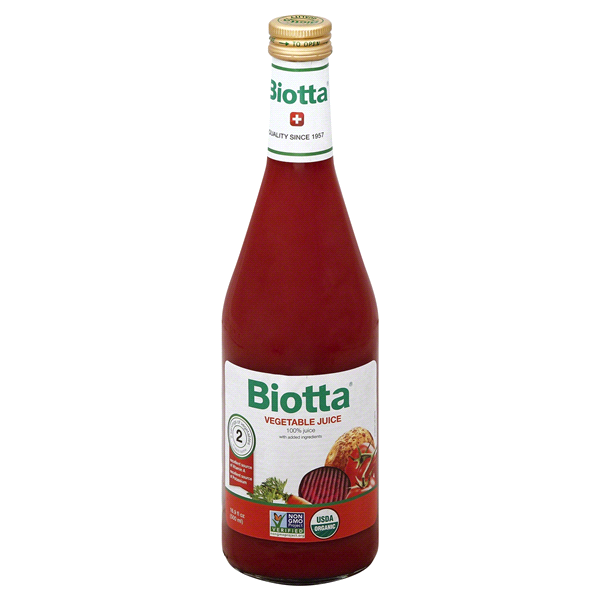 slide 1 of 4, Biotta Vegetable Juice Cocktail 100%, 16.9 oz