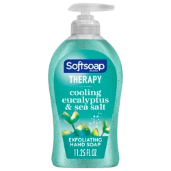 Softsoap Therapy Eucalyptus and Sea Salt Scent Exfoliating Liquid Hand Soap, 332 ml