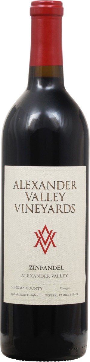slide 3 of 5, Alexander Valley Vineyards Alex Vly Vnyds Zinfandel, 1 ct