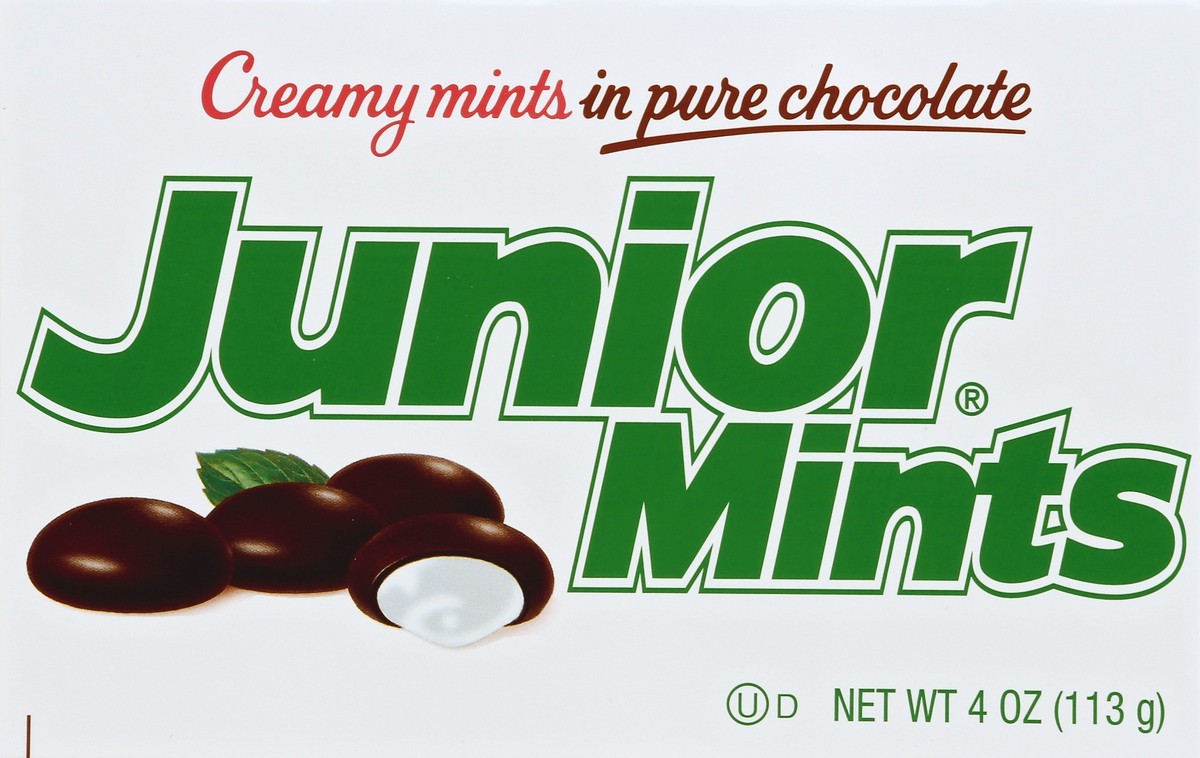 slide 4 of 4, Junior Mints Creamy Mints, in Pure Chocolate, 4 oz