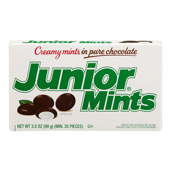 slide 1 of 4, Junior Mints Creamy Mints, in Pure Chocolate, 4 oz