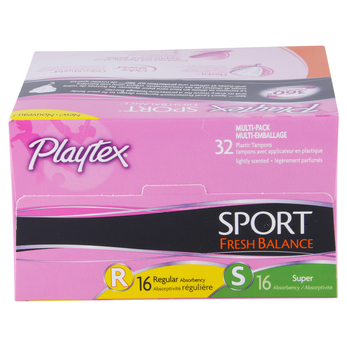 slide 6 of 11, Playtex Fresh Balance Sport Multi Tampons, 32 ct