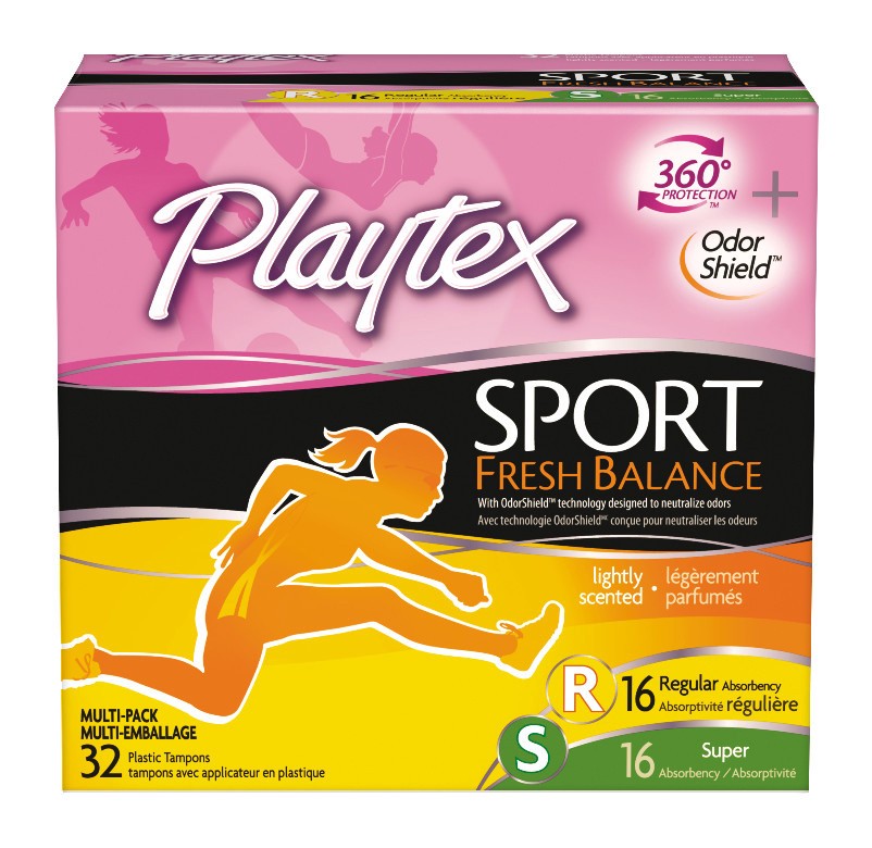 slide 1 of 11, Playtex Fresh Balance Sport Multi Tampons, 32 ct