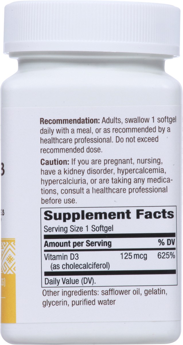 slide 8 of 9, Nature's Way 5,000 IU (125 mcg) Vitamin D3 Max 240 Softgels, 240 ct