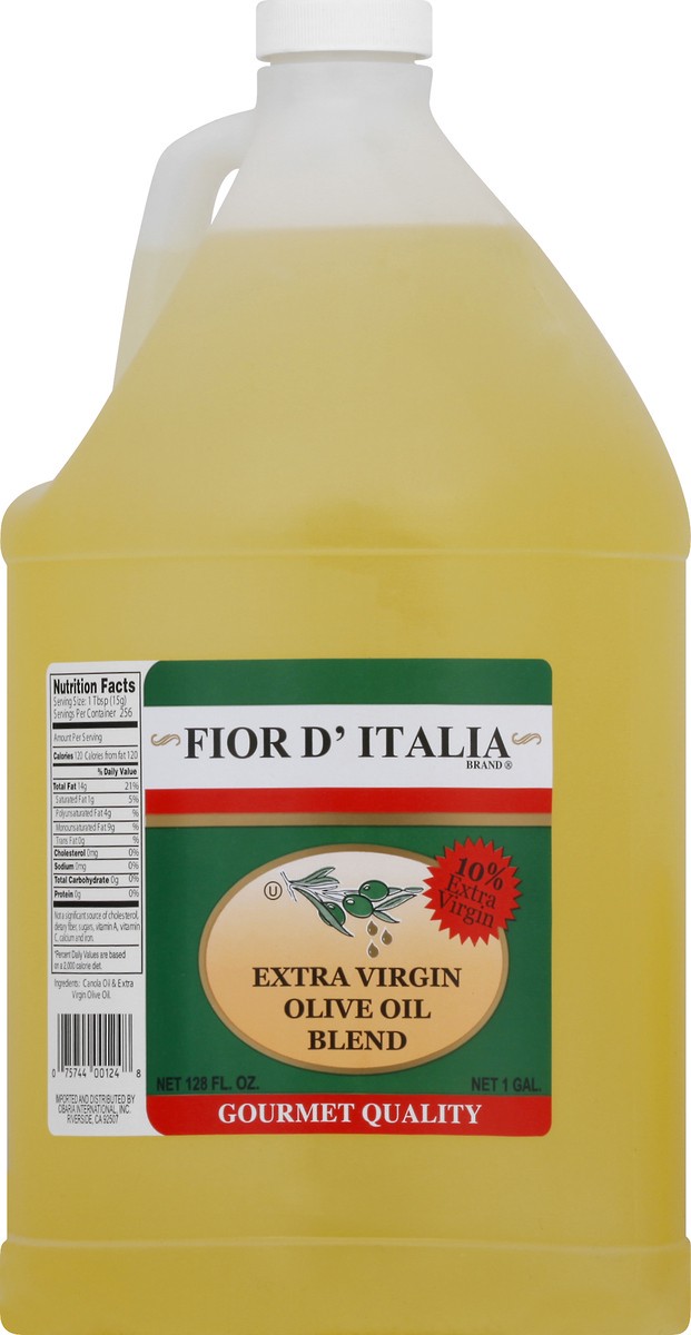 slide 10 of 10, Fior D' Italia Extra Virgin Olive Oil Blend 128 oz, 128 oz