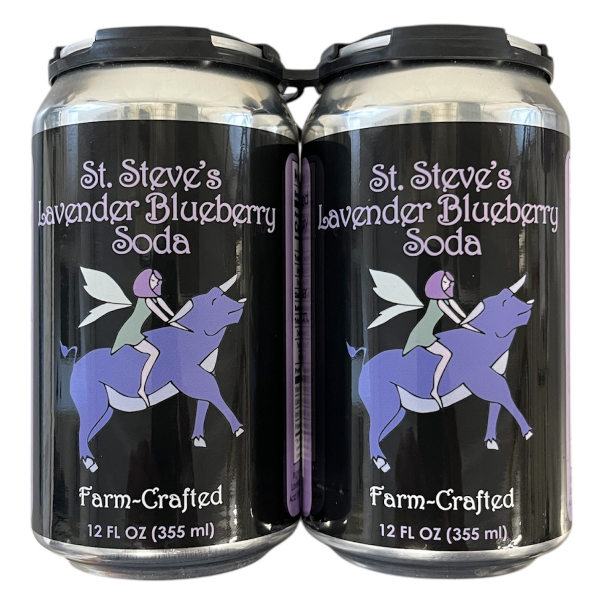 slide 1 of 1, St Steves Lavender Bluebry Soda 4PK/12OZ, 4 ct; 12 oz