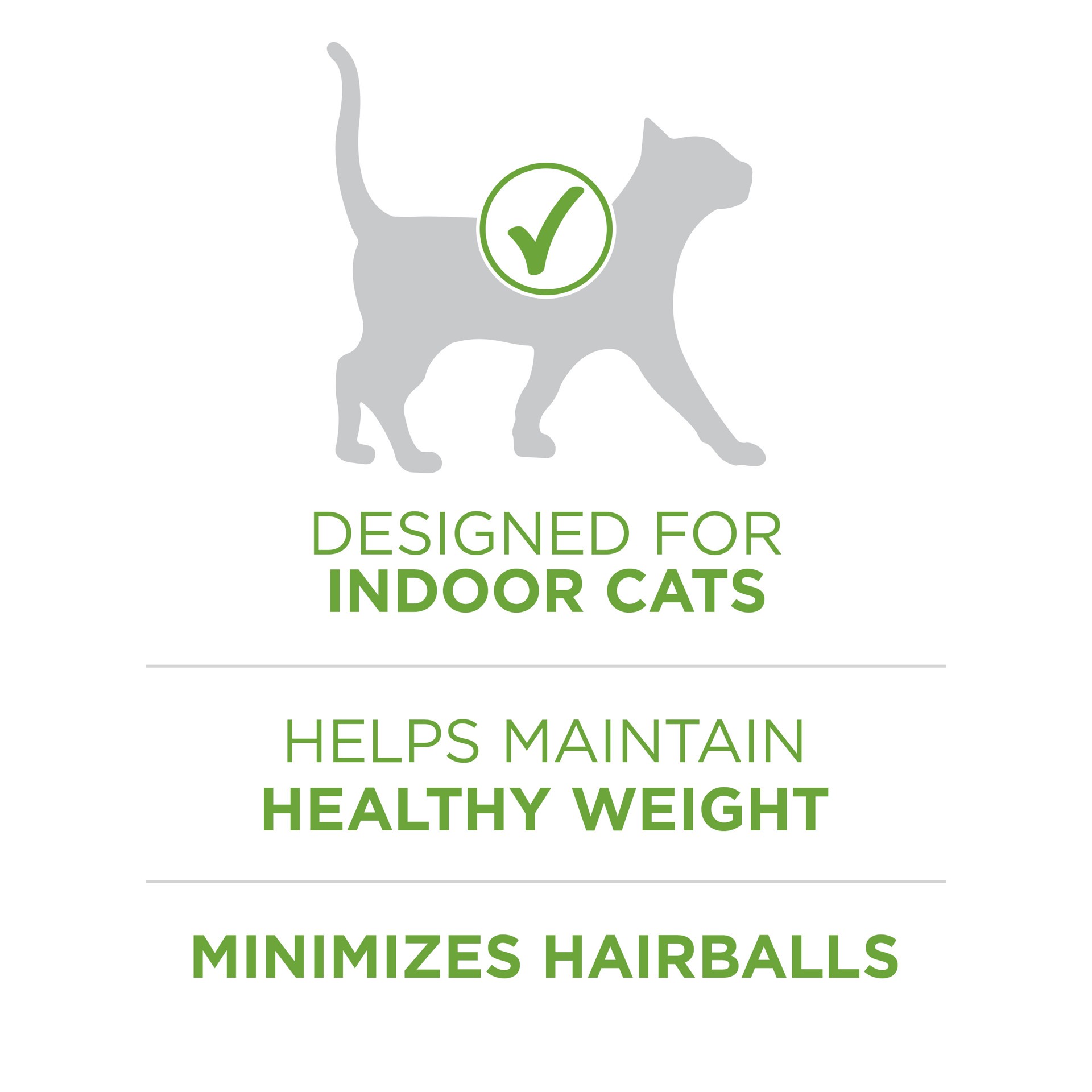 slide 4 of 9, ONE Purina ONE Natural, Low Fat, Weight Control, Indoor Dry Cat Food, +Plus Indoor Advantage, 22 lb