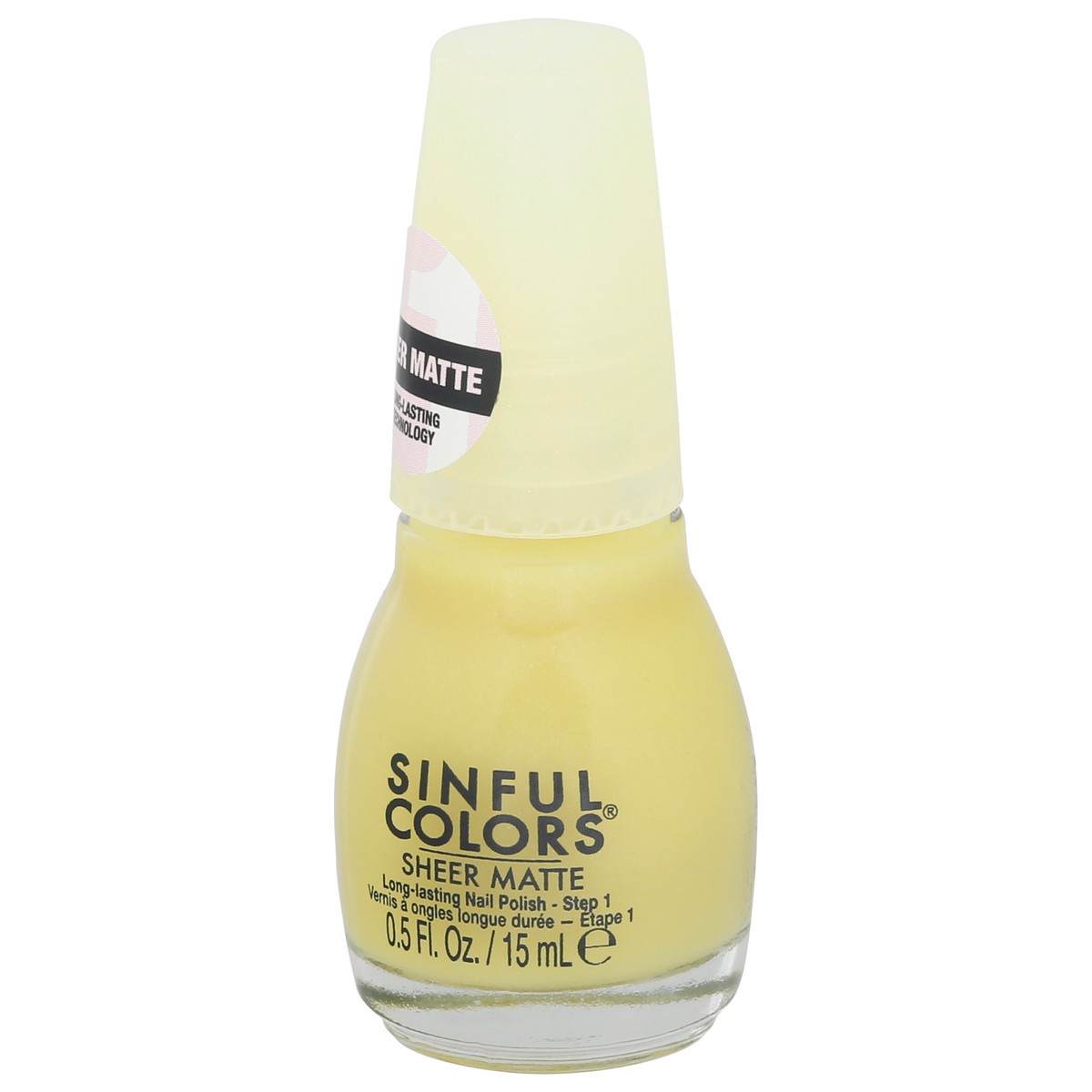 slide 3 of 9, Sinful Colors See-Through Citrine Polish, 0.05 oz