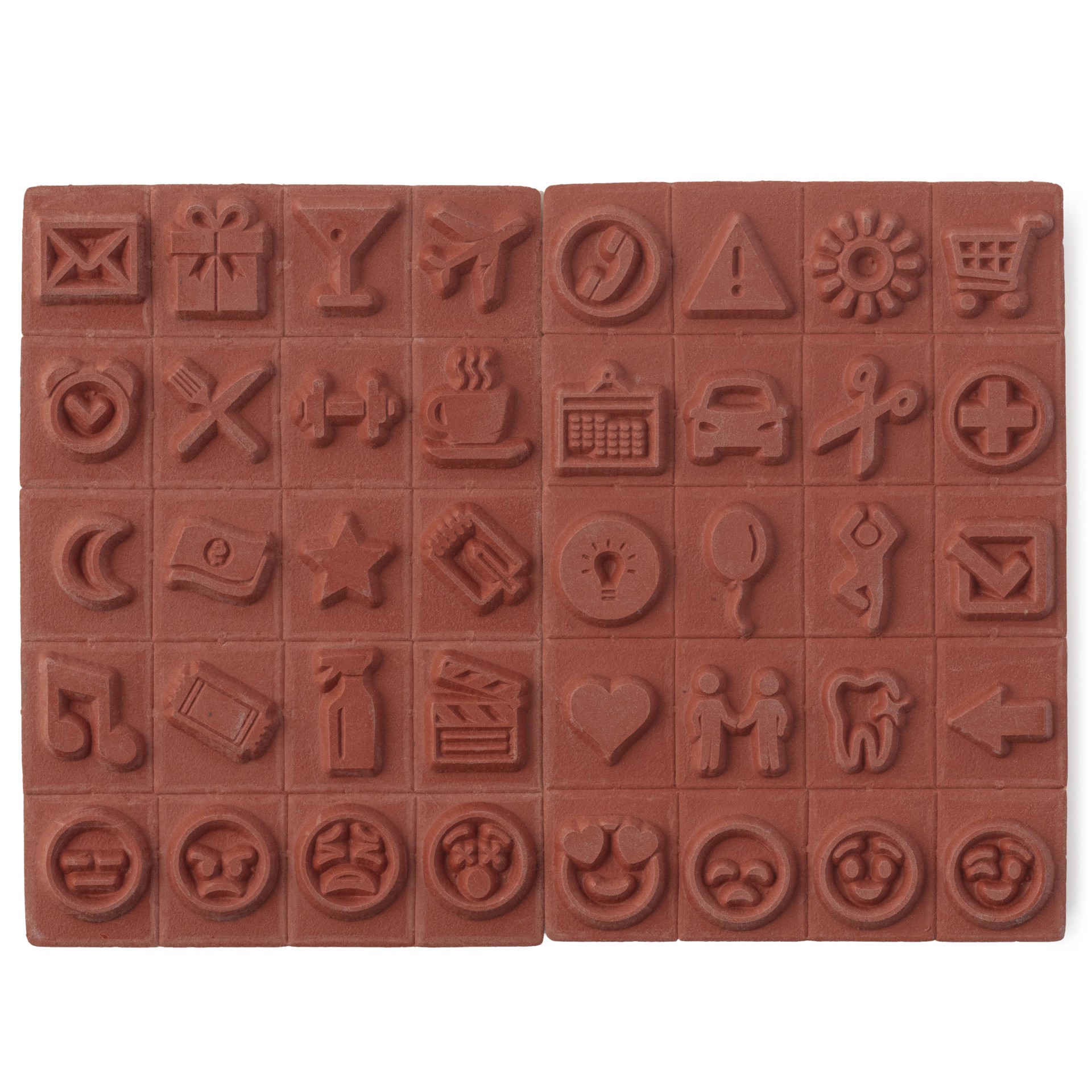 slide 2 of 5, Icon & Emoji Wood Stamp Set By Recollections, 3 in x 4 in x 1 in