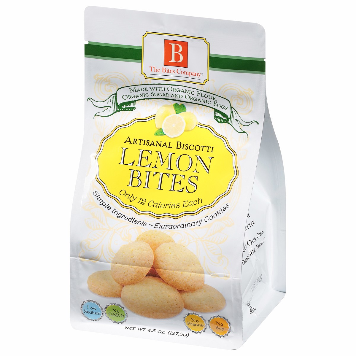 slide 2 of 13, Bites Company Organic Lemon Biscotti Bites, 4.5 oz