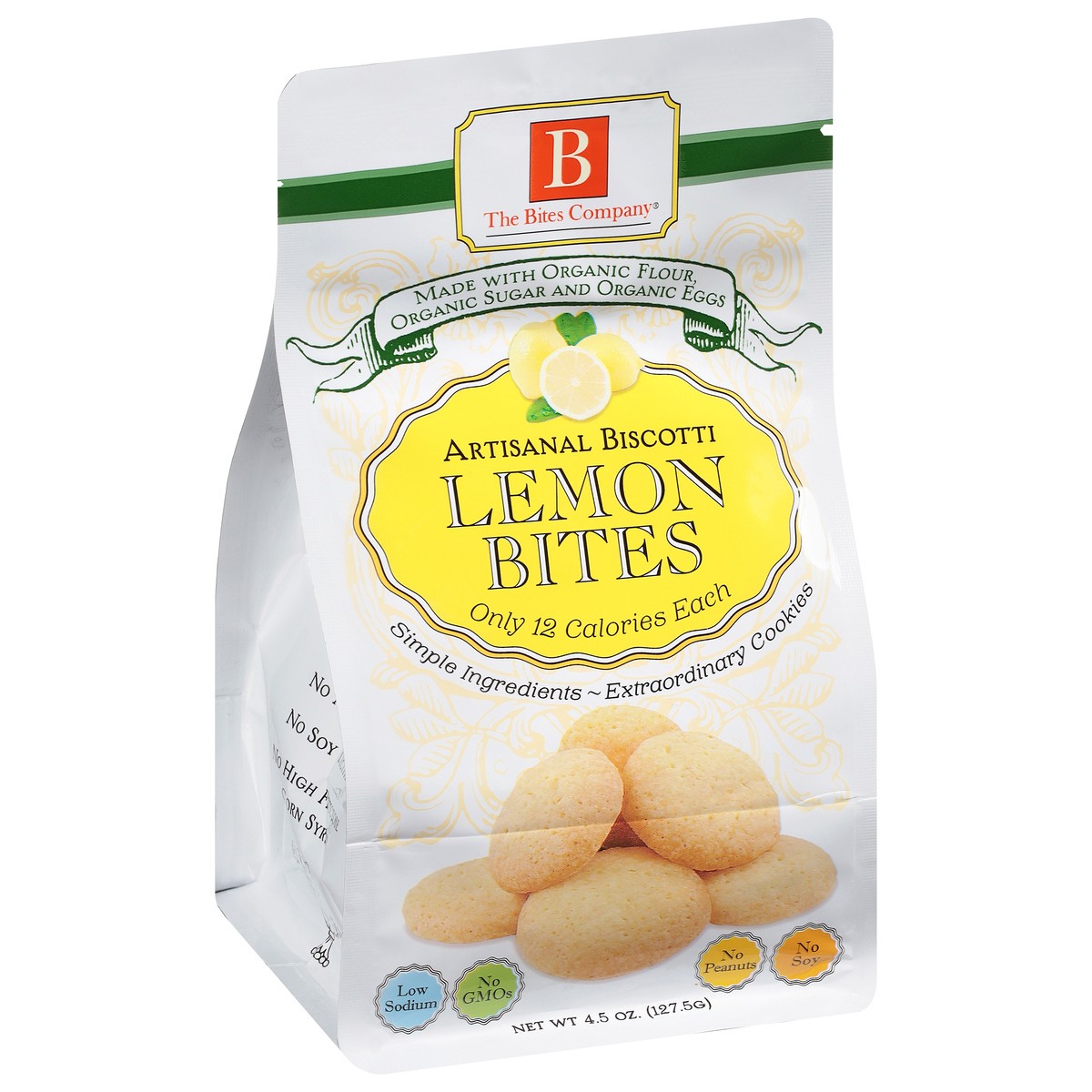 slide 8 of 13, Bites Company Organic Lemon Biscotti Bites, 4.5 oz