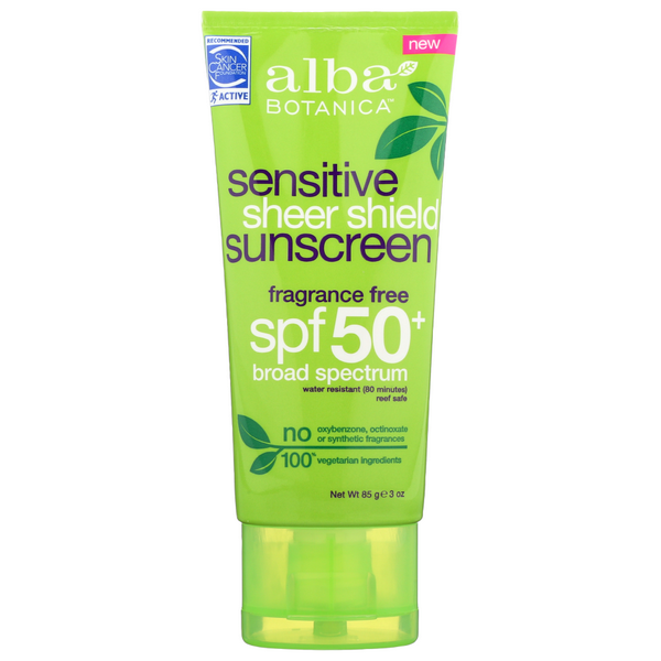 slide 1 of 1, Alba Botanica Sunscreen Peppermint Shr Spf50, 3 oz