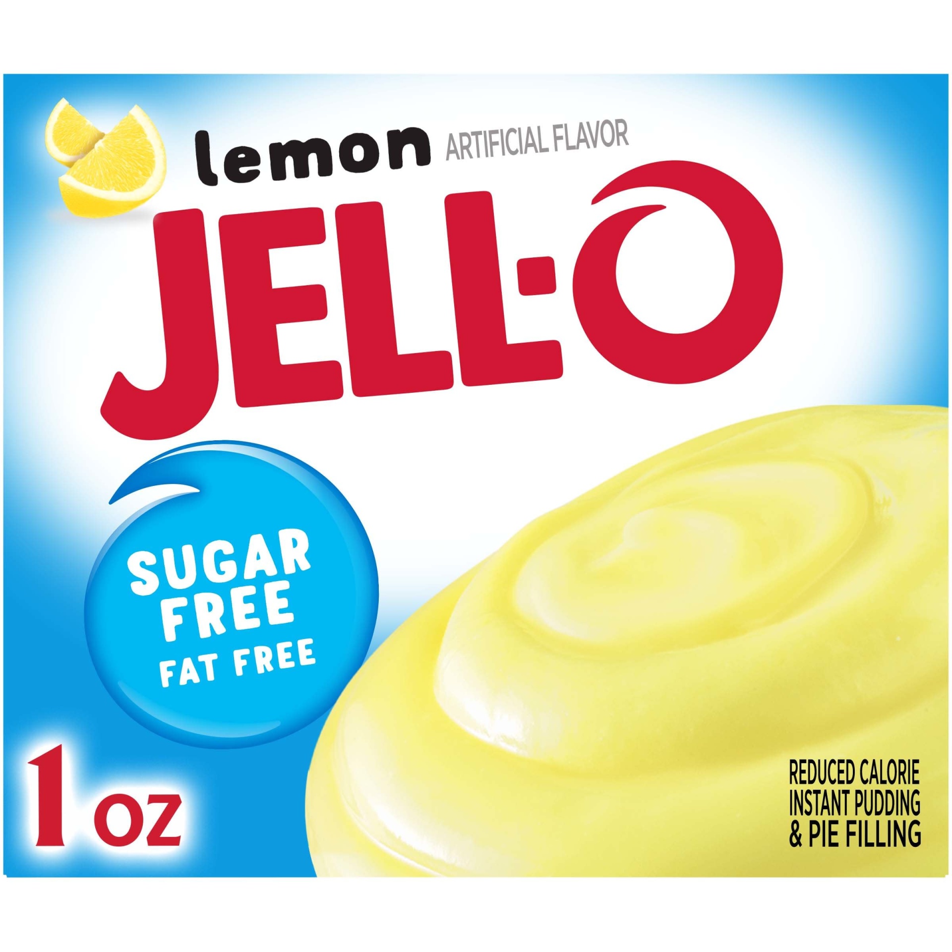 slide 1 of 7, Jell-O Lemon Sugar Free & Fat Free Instant Pudding & Pie Filling Mix, 1 oz