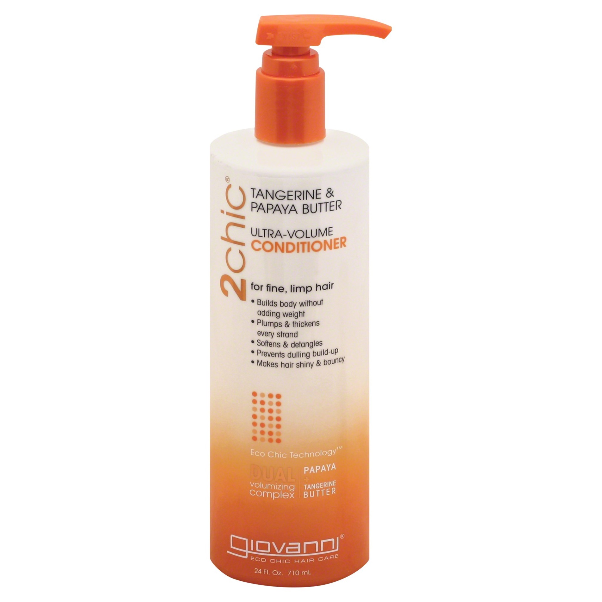 slide 1 of 1, Giovanni 2chic Ultra Volume Conditioner With Tangerine & Papaya Butter, 24 oz