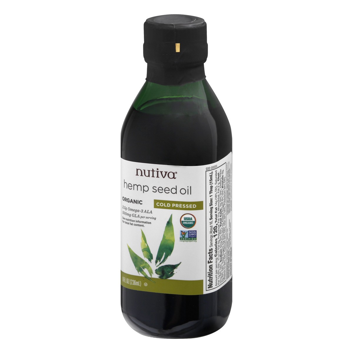 slide 10 of 10, Nutiva Cold Pressed Organic Hemp Oil, 8 fl oz