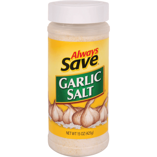 slide 1 of 1, Always Save Garlic Salt, 15 oz