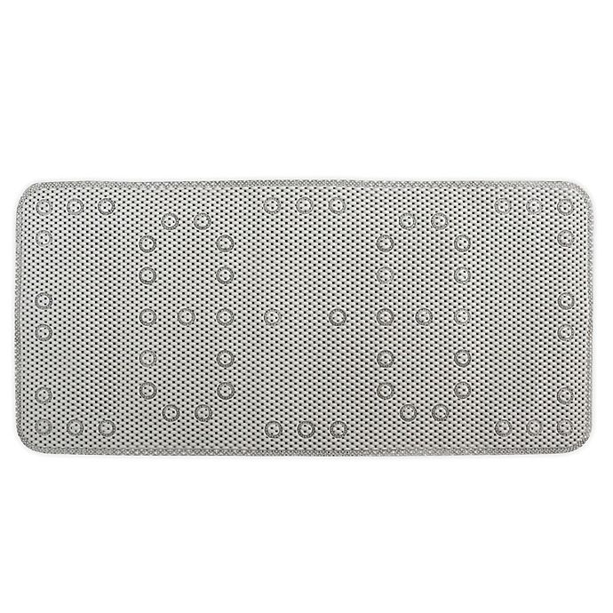 slide 1 of 1, Splash Home 17 x 36'' Cushioned Tub Mat - Light Grey'', 1 ct