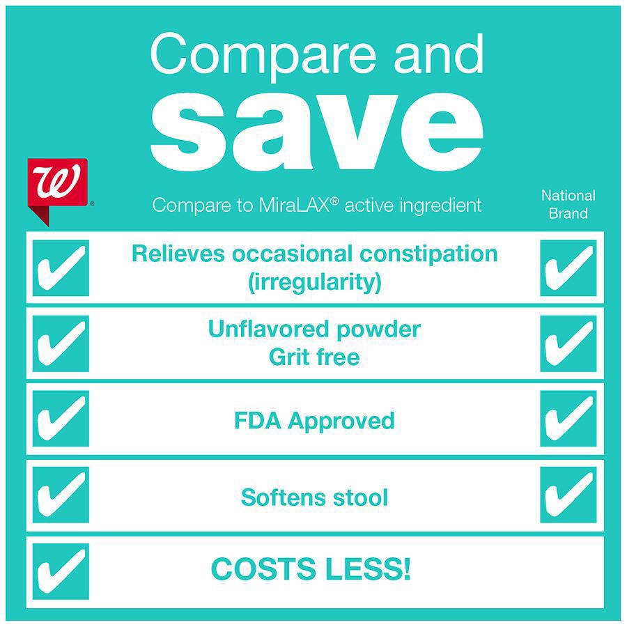 slide 3 of 5, Walgreens Smooth Lax Laxative Powder, 4.1 oz