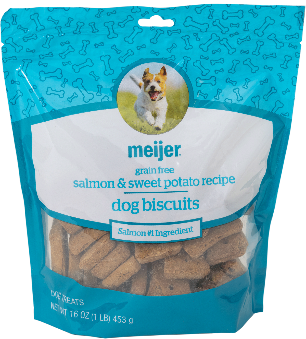 slide 1 of 2, Meijer Grain Free Salmon & Sweet Potato Dog Biscuits, 16 oz