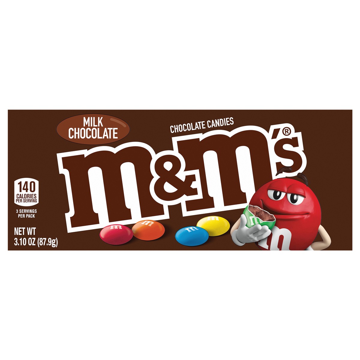 slide 1 of 74, M&M's Milk Chocolate Candy - 3.1oz, 3.1 oz