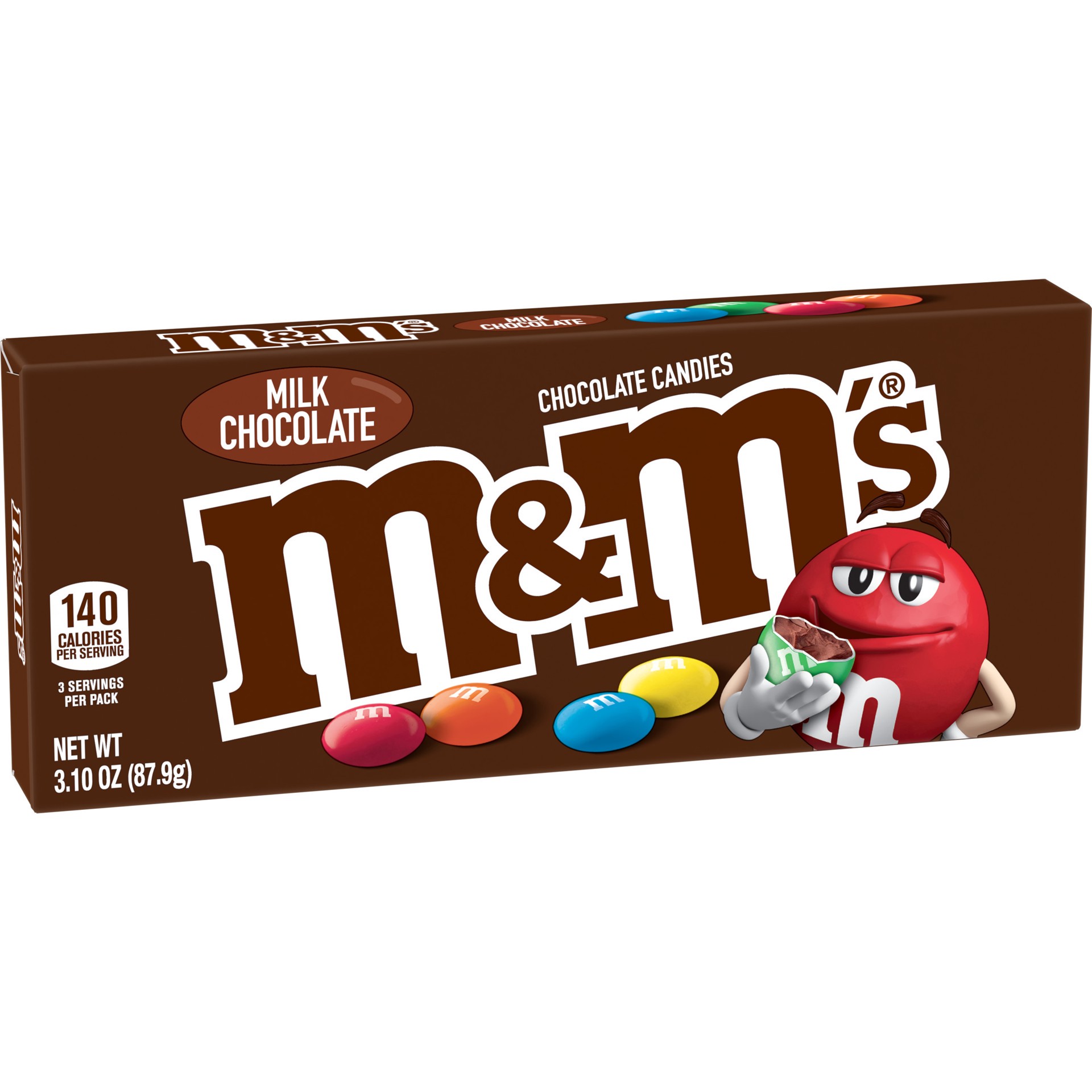 slide 1 of 74, M&M's Milk Chocolate Candy, 3.1 oz
