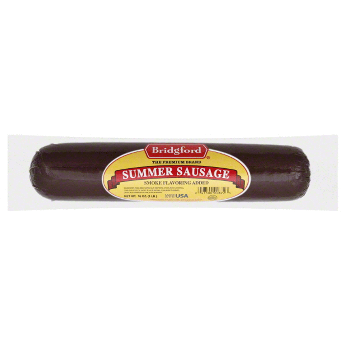 slide 1 of 1, Bridgford Summer Sausage, 16 oz, 16 oz