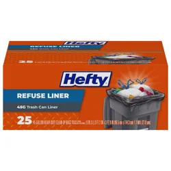 Hefty Refuse Liner 45G 25ct carton