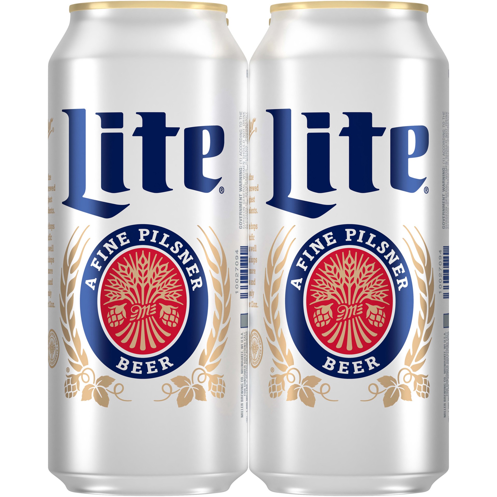 slide 5 of 5, Miller Lite Lager Beer, 4.2% ABV, 4 ct; 16 oz