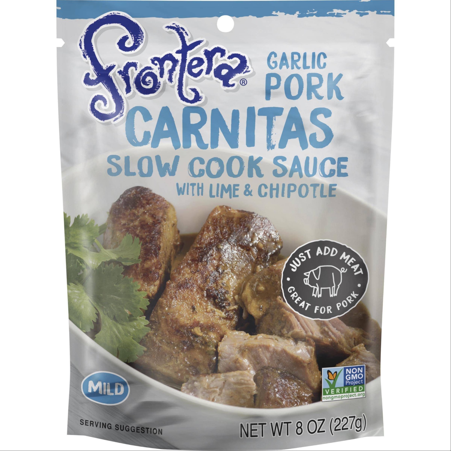 slide 1 of 2, Frontera Garlic Pork Carnitas Slow Cook Sauce, 8 oz