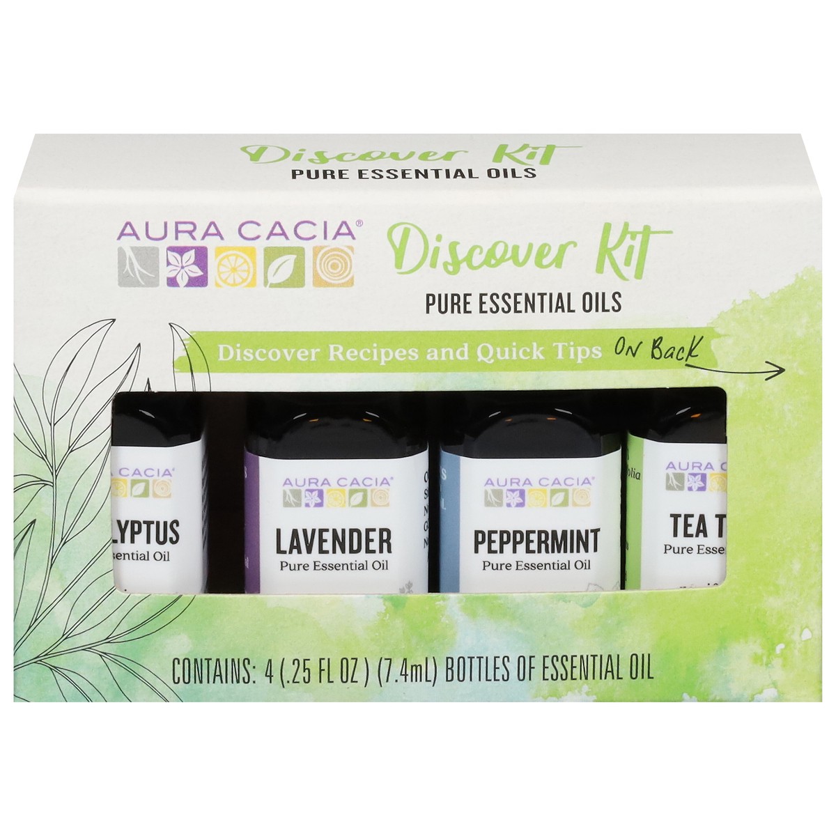 slide 1 of 9, Aura Cacia Discover Essential Oils Kit, 1 oz